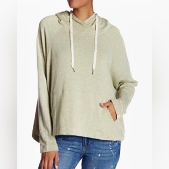Scotch and Soda Sunrise Shake Soft Heathered Green Hoodie Sweatshirt Oversized - Picture 1 of 15